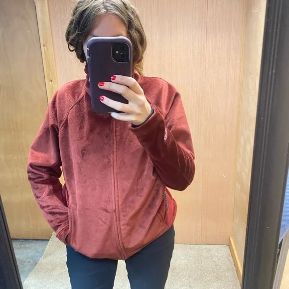 Mountain Hardware Wind Stopper M Red Monkey Fleece Full Zip Polartec Out… - Picture 12 of 14